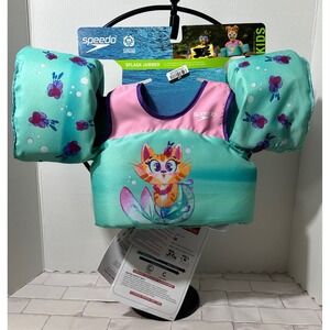 Speedo Kids Splash Jammer Personal Flotation Device Toddler Child Cat Mermaid